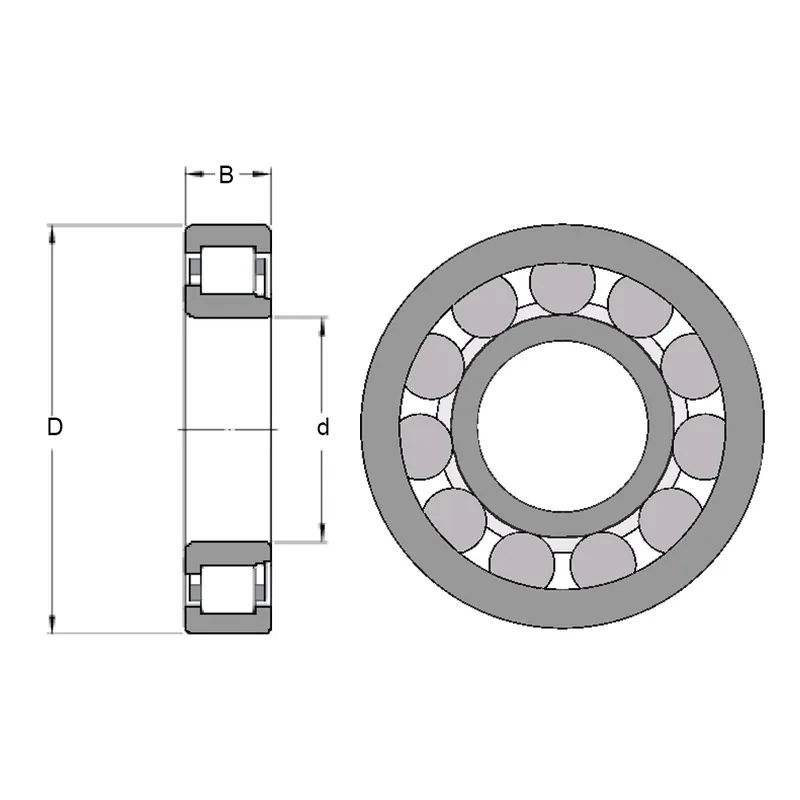 Top Prodej ZVL NJ 306 E – ložisko 30×72×19 mm