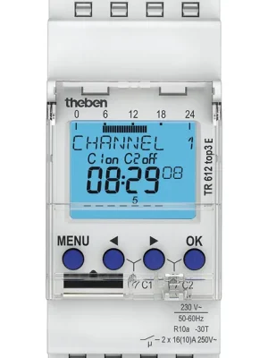 Expresní Doručení THEBEN 6120087 Digitální spínací hodiny TR 612 top3 E