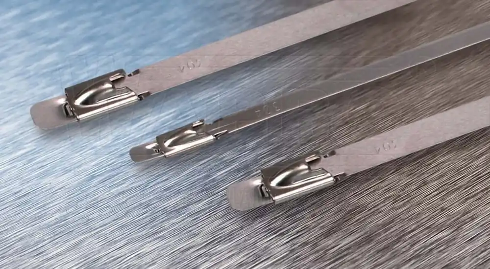 Nová Kolekce WAPRO Pásek vázací 266x4,6mm s kuličkovým zámkem BALL LOK, nerez 304