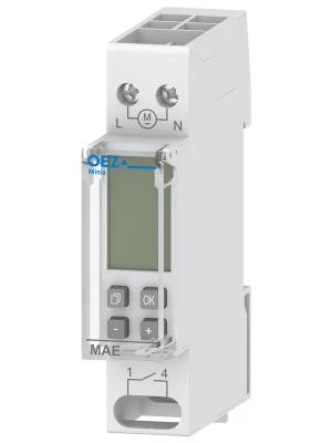 Akce OEZ Hodiny spínací MAE-D16-100-A230-MINI Digitální týdenní 16A 230V IP20