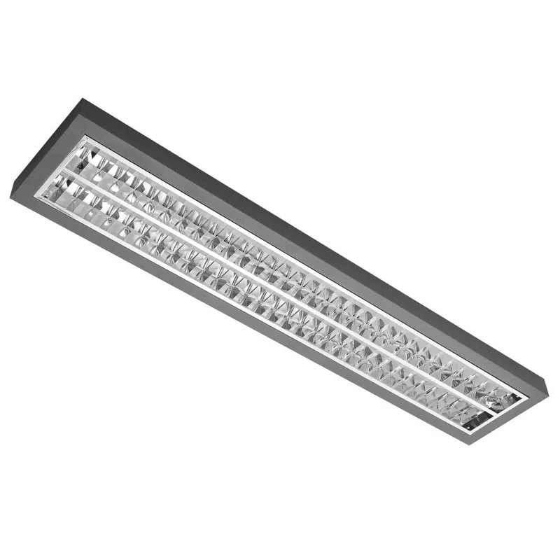 Finální Výprodej MODUS Svítidlo AREL3000, 2x LED , 1200mm, mřížka AL lesk, přisazené/závěsné, LED 840, NONSELV 250mA, nestmívatelný