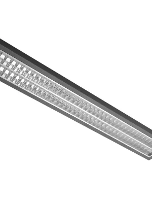 Cenová Bomba MODUS Svítidlo AREL5000, 2x LED , 1500mm, mřížka AL lesk, přisazené/závěsné, LED 840, NONSELV 250mA nestmívatelný
