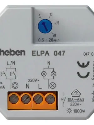 Bezpečná Platba THEBEN 0470002 ELPA 047 Schodišťový automat pod omítku, spínání v nule