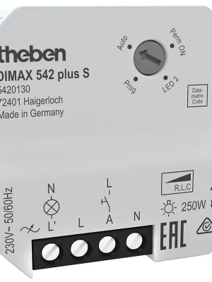 THEBEN 5420130 DIMAX 542 plus S Univerzální stmívač pod omítku s potenciometrem pro LED a halogenové lampy Aktuální
