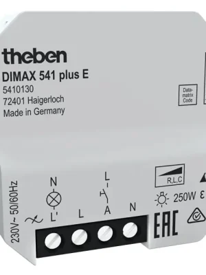 Poslední Šance THEBEN 5410130 DIMAX 541 plus E Univerzální stmívač pod omítku s pamětí jasu a funkcí usínání