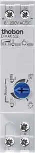 Akce THEBEN 5320001 DIMAX 532 plus Univerzální stmívač na DIN lištu s potenciometrem a pamětí jasu, max. 400 W