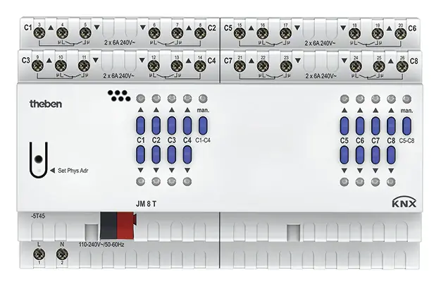 THEBEN 4940255 Žaluziový aktor JM 8 T KNX Top Prodej