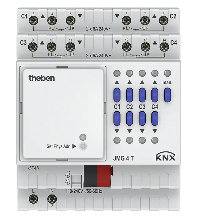 THEBEN 4930250 Žaluziový aktor JMG 4 T KNX Nakupujte Hned