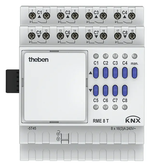 Přímo Od Výrobce THEBEN 4930205 Spínací/žaluziový aktor RME 8 T KNX