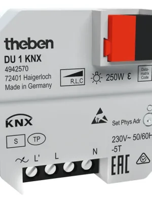 Cenově Výhodný THEBEN 4942570 Stmívací aktor DU 1 T KNX