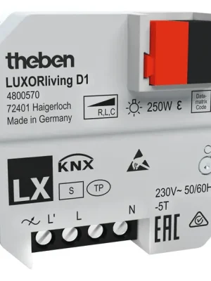Bezpečná Platba THEBEN 4800570 Stmívací aktor LUXORliving D1
