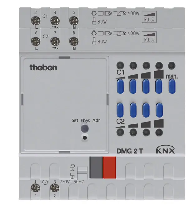Akce THEBEN 4930270 Stmívací aktor DMG 2 T KNX