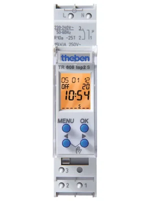 Vysoce Kvalitní THEBEN 6080101 Digitální spínací hodiny TR 608 top2 S