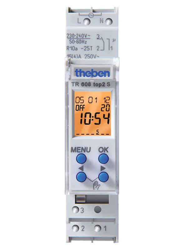 Vysoce Kvalitní THEBEN 6080101 Digitální spínací hodiny TR 608 top2 S