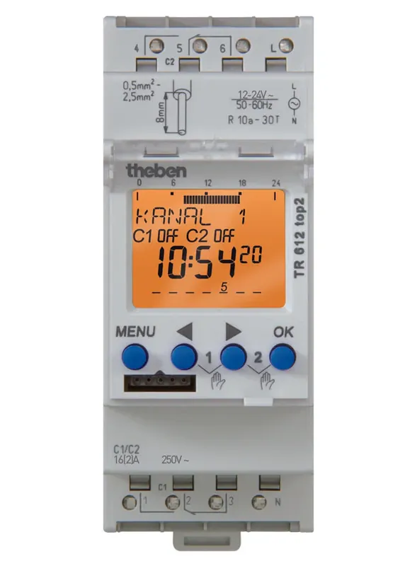 THEBEN 6124100 Digitální spínací hodiny TR 612 top2 24V Cenová Bomba