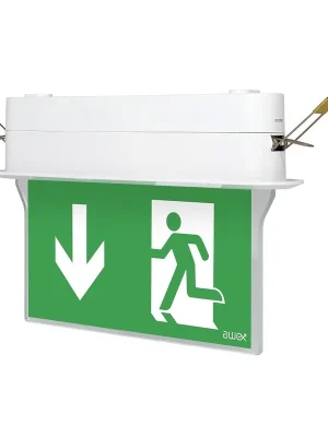 Časově Omezené MODUS Svítidlo nouzové ARROW P 1W LED BASIC IP41 1h , svítící při výpadku, bílé, univ. piktogram