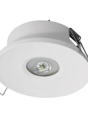 Speciální Cena MODUS Svítidlo nouzové AXP vestavné, univerzální optika,1W LED 130 lm BASIC IP20 1h , svítící při výpadku, bílé