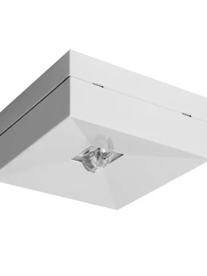 MODUS Svítidlo nouzové LOVATO II přisazené, optika "route", 1W LED 120 lm BASIC IP41 1h , svítící při výpadku, bílé Víkendová Akce