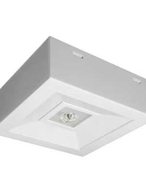 MODUS Svítidlo nouzové LOVATO, přisazené, open area, svítící při výpadku, 1 hod., LED 3W, IP20, NiMh, bílé Zlevněný