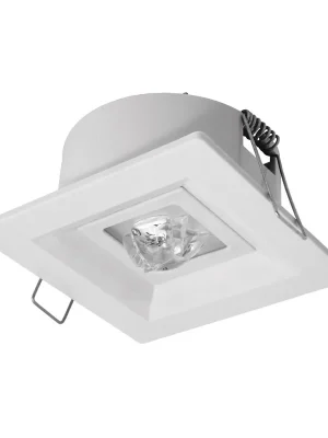 Koupit Online MODUS Svítidlo nouzové LOVATO P vestavné, optika "route", 1W LED 125 lm BASIC IP20 1h , svítící při výpadku, bílé