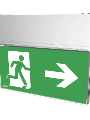 Výprodej MODUS Svítidlo nouzové SK-8 1W LED STANDARD IP44 1h , stále svítící / svítící při výpadku, opálový kryt