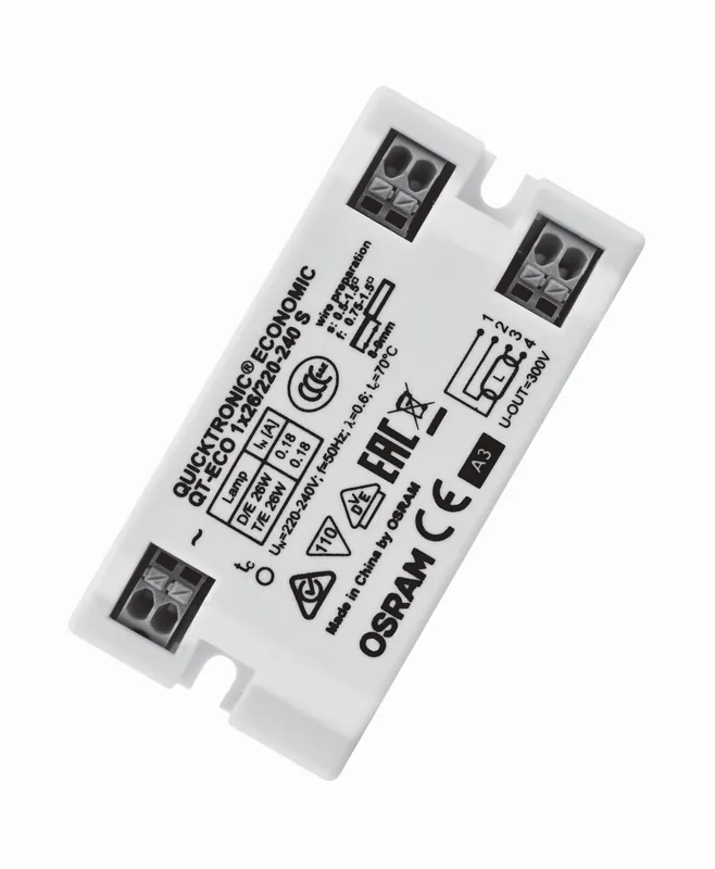 Bezpečná Platba OSRAM Předřadník QT-ECO1X26S 220-240V IP20