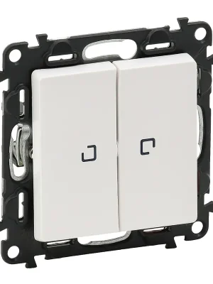 LEGRAND Vypínač VALENA LIFE 752109 č.6+6 bílá podsvětlený Časově Omezené