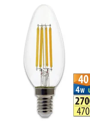 MCLED Žárovka LED 4W-40 E14 2700K 360° svíčka Výhodná Nabídka