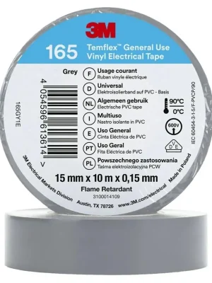 3M PÁSKA TEMFLEX 165 15MMX10M ŠEDÁ Cenově Výhodný