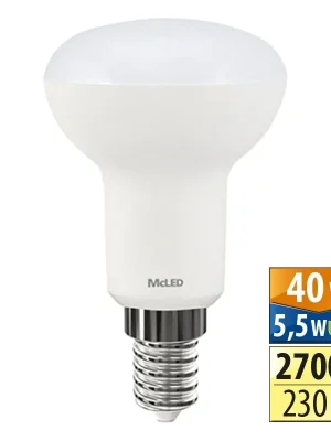 Výhodná Nabídka MCLED Žárovka LED 5,5W-40 E14 2700K 120° reflektor