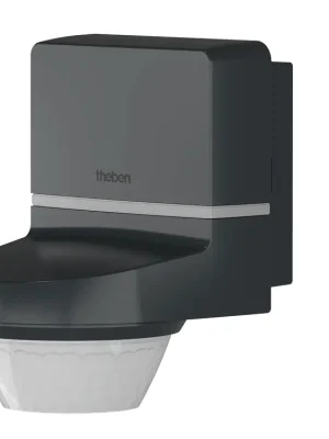 THEBEN 1010111 TECTA D280i AN Pohybové čidlo, venkovní, nástěnná montáž, rozsah detekce 280°, dosah 24 m, IP55, Bluetooth, antracitová Akce
