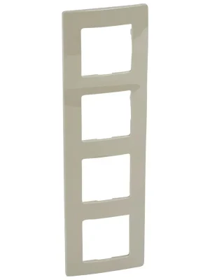 Finální Výprodej LEGRAND Rámeček NILOÉ 665034 čtyřnásobný, šedý