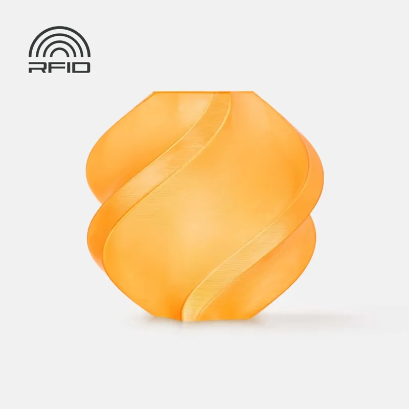 Víkendová Akce Bambu Lab Filament PETG Translucent 1kg, with spool Oranžová - Orange