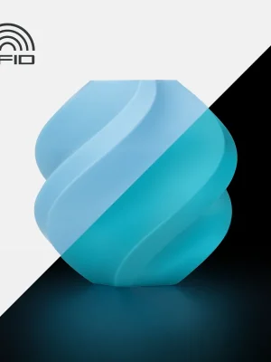 Finální Výprodej Bambu Lab Filament PLA Glow, with spool, 1kg Modrá - Glow Blue