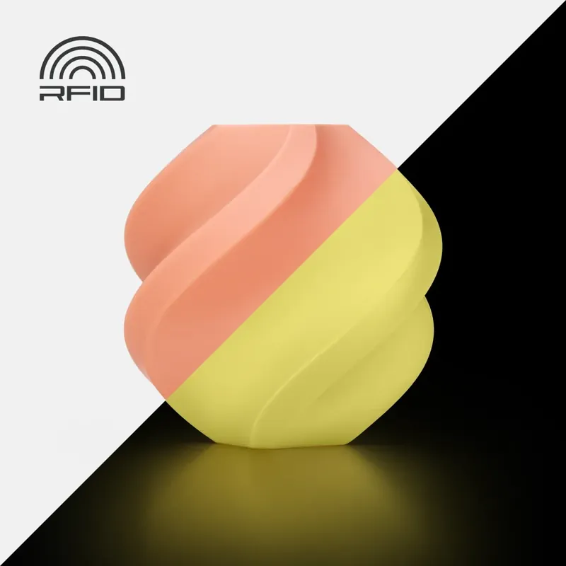 Bambu Lab Filament PLA Glow, with spool, 1kg Oranžová - Glow Orange Originální