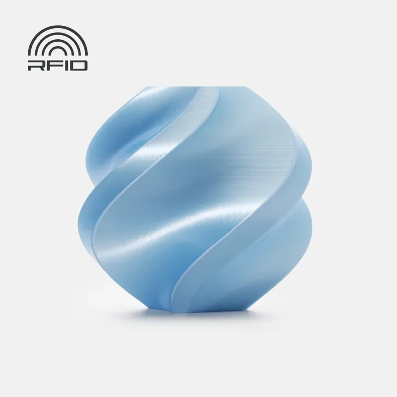 Jen Po Omezenou Doba Bambu Lab filament PLA Silk+, 1kg with spool Baby Blue