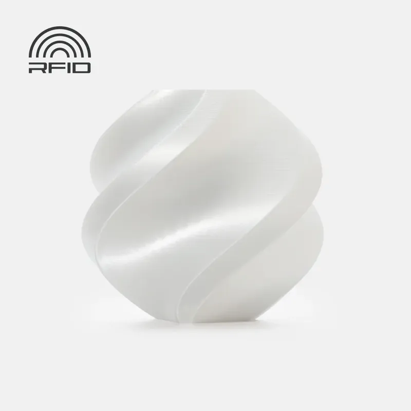 Must-Have Bambu Lab filament PLA Silk+, 1kg with spool White