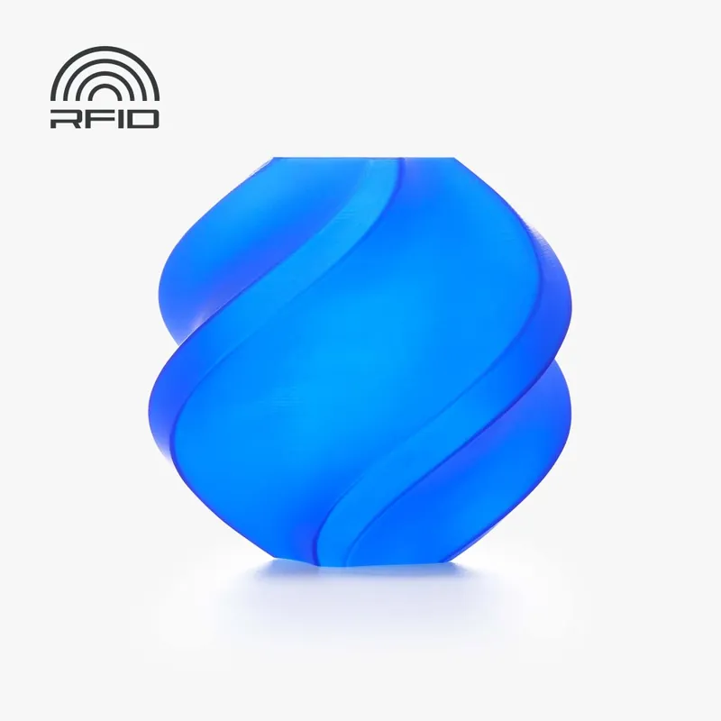 Bambu Lab Filament PLA Translucent 1kg, with spool Modrá - Blue Poslední Šance