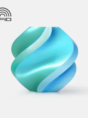 Nízká Cena Bambu Lab PLA Silk Multi-Color with spool, 1kg Hawaii (Blue-Green)