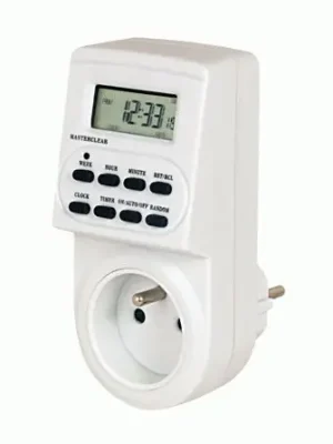 ELEKTROBOCK Hodiny spínací ZSD-16 Digitální se zásuvkou týdenní 3500W 16A 230V IP20 Pouze Dnes