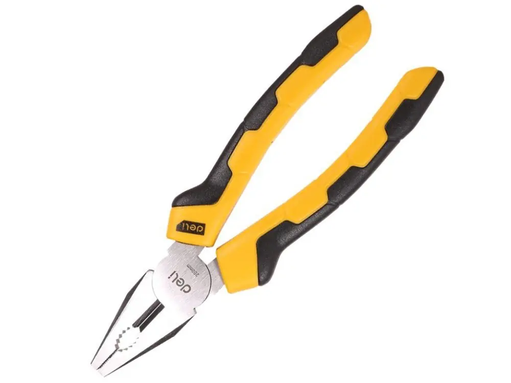Kombinované kleště Deli Tools ELD2008 8" Žlutá Bezpečná Platba