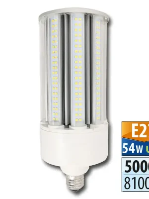 MCLED Žárovka LED 54W E27 8100lm 5000K 360° CORN Bezpečná Platba