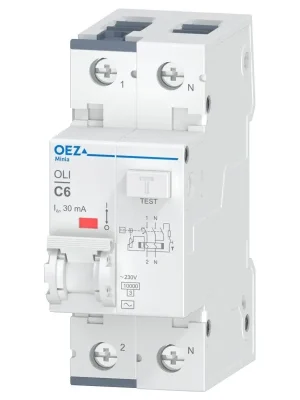 OEZ Chránič 6C/1N/0,03 OLI Časově Omezené