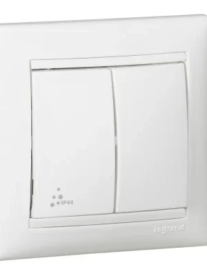 Spínač VALENA 770098 č.6+6 bílý IP44 Bezpečná Platba