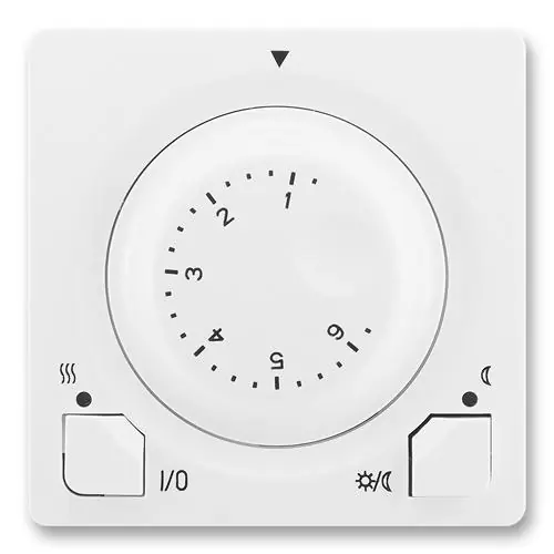 Originální Termostat univerzální otočný (ovládací jednotka) ABB Swing 3292G-A10101 B1 jasně bílá