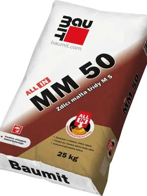 Cenově Výhodný Malta zdicí Baumit ALL IN MM 50 25 kg