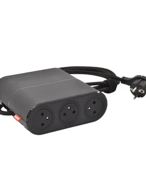 Mobilní stolní blok Incara Link´On, 6x zásuvka 250V (surface), kabel 2.5m, barva černá Bezpečná Platba