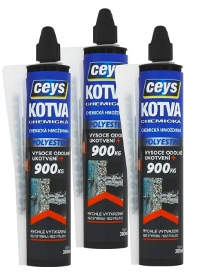 Rychlé Dodání Chemická kotva Ceys POLYESTER 2+1 gratis 48901611