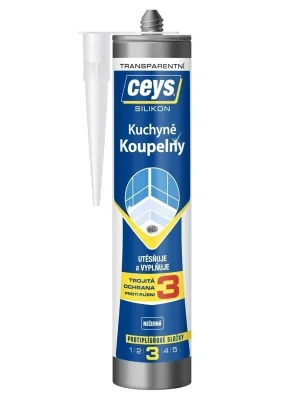Silikon koupelny a kuchyně transparent Ceys 280ml 42505531 Speciální Cena