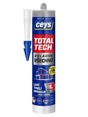 Zlevněný Tmel lepicí Ceys TOTAL TECH Express šedý 290ml 42507220